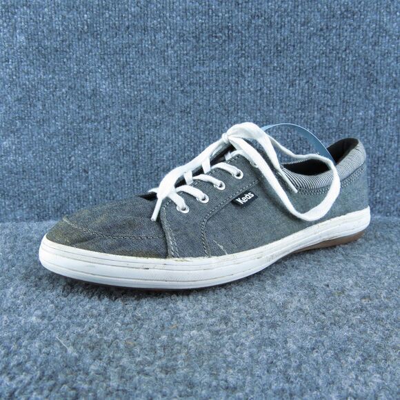 Keds‎ Women Sneaker Shoes Gray Fabric Lace Up Size 7 Medium - Picture 1 of 9